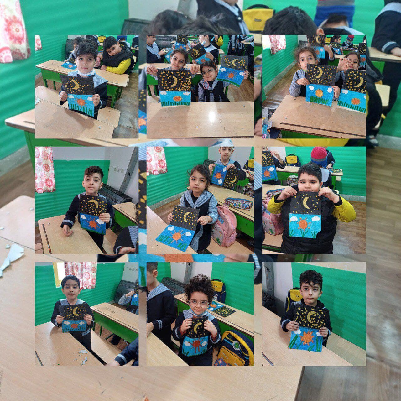 کاردستی غنچه های نازم (واحد کار شب وروز)